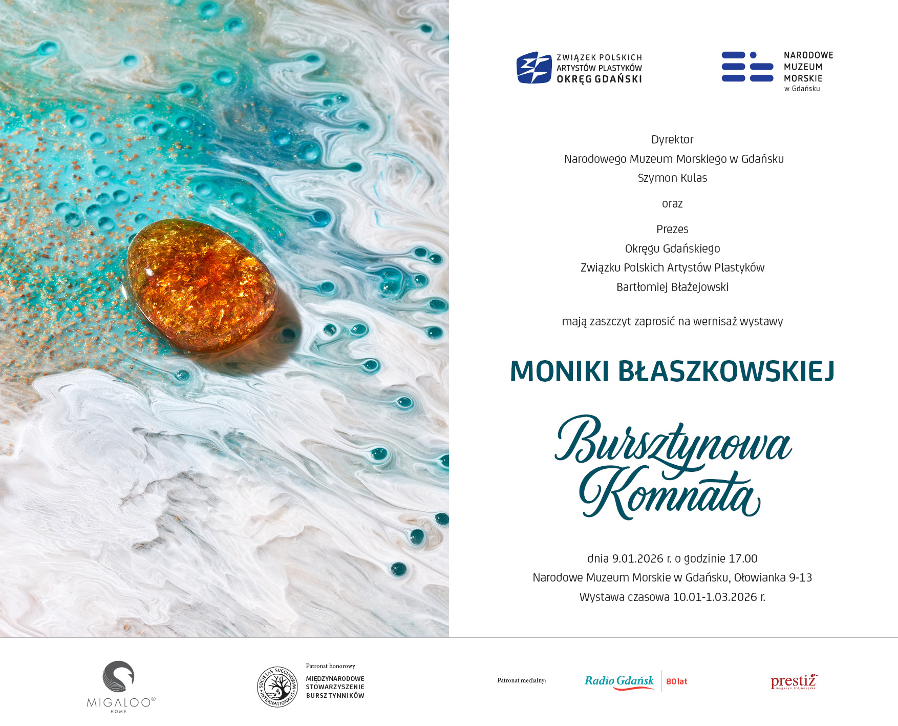 Wystawa Moniki Błaszkowskiej Bursztynowa Komnata